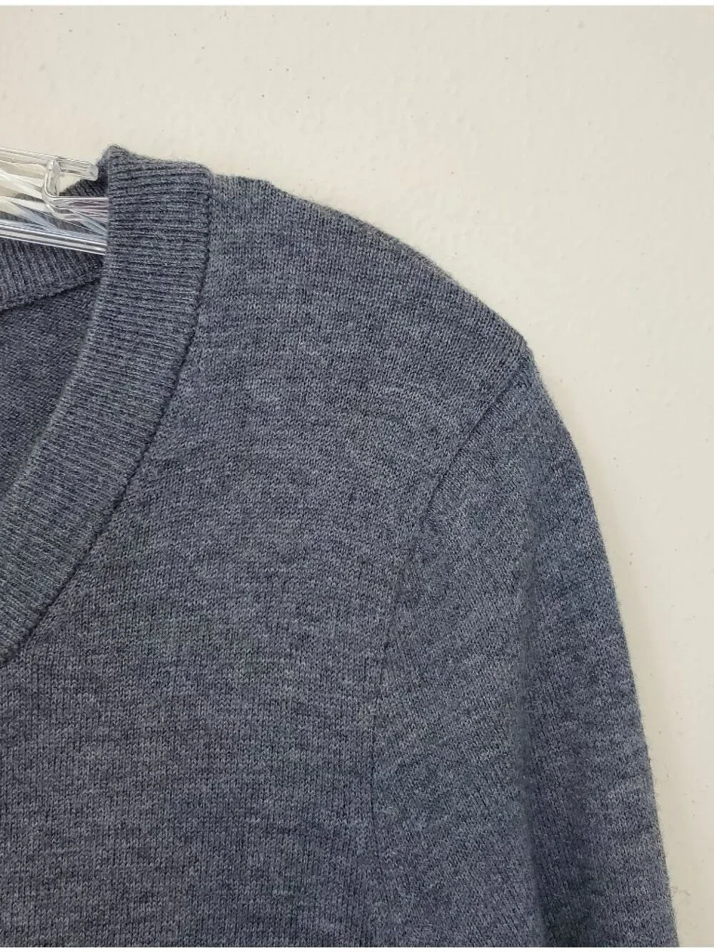Kate Spade Carine gray wool cashmere blend button front cardigan